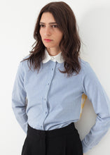 Load image into Gallery viewer, Longsleeve Blouse in Blue Stripe