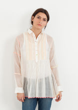 Load image into Gallery viewer, Sheer Rainbow Blouse in White